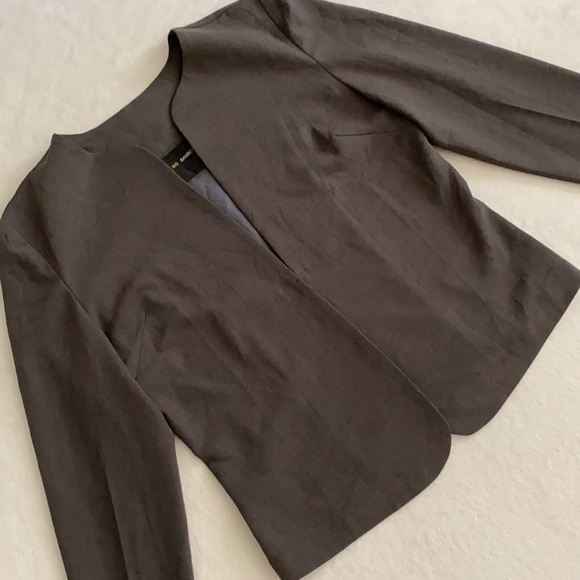 MG Gamboa | Clasp Closure Lined Layering Jacket Philippines Dark Gray (S) - Picture 2 of 15